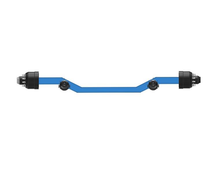 Concave axle