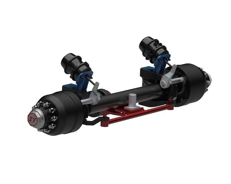 Steering trailing axle